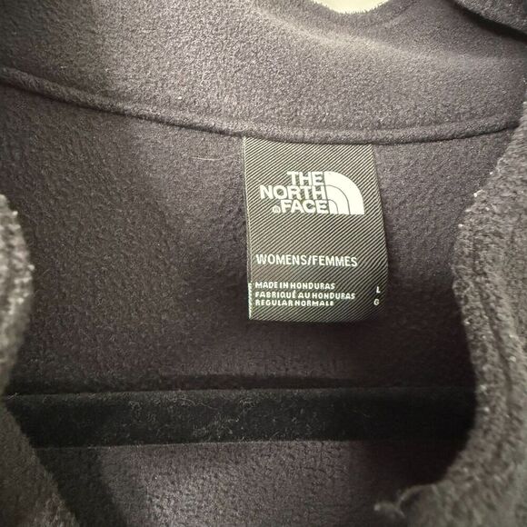 The North Face Sweater Womens Large Black Fleece Lightweight 1/4 Zip Pullover - Picture 4 of 9